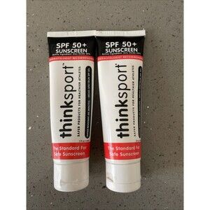 Safe Sunscreen SPF 50+  3 Oz By Thinkbaby x 2 sealed